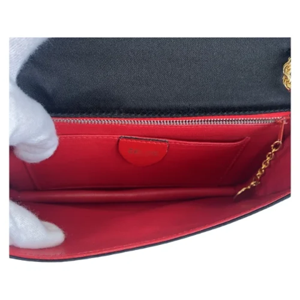 Celine Vintage Pre-owned Canvas crossbody-bags Black Dames