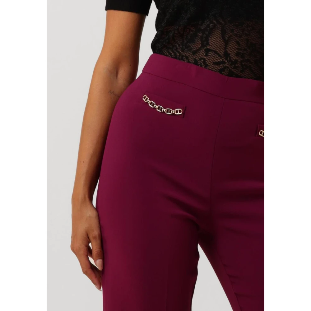 Twinset Paarse Elegante Pantalon Purple Dames