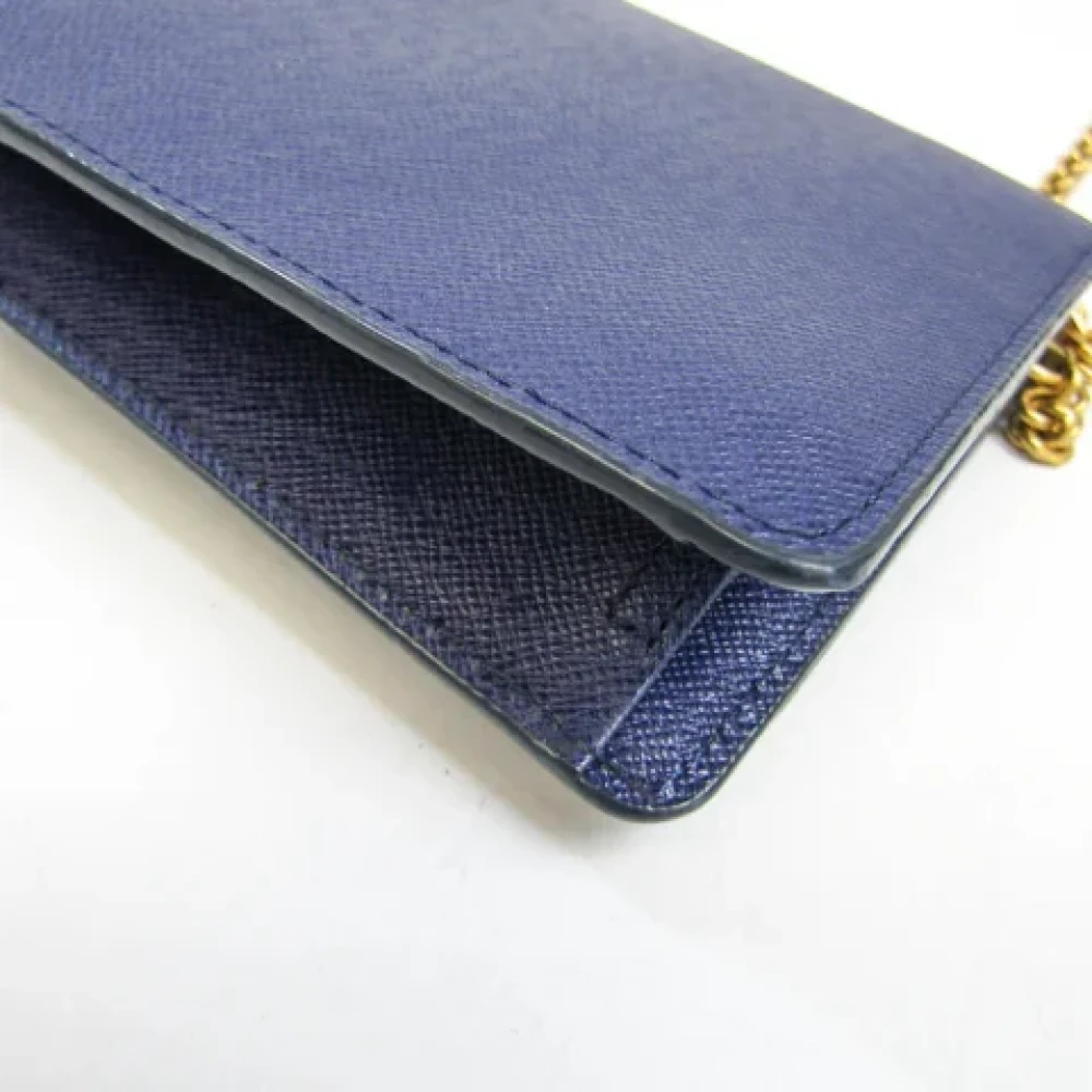 MCM Pre-owned Leather wallets Blue Dames