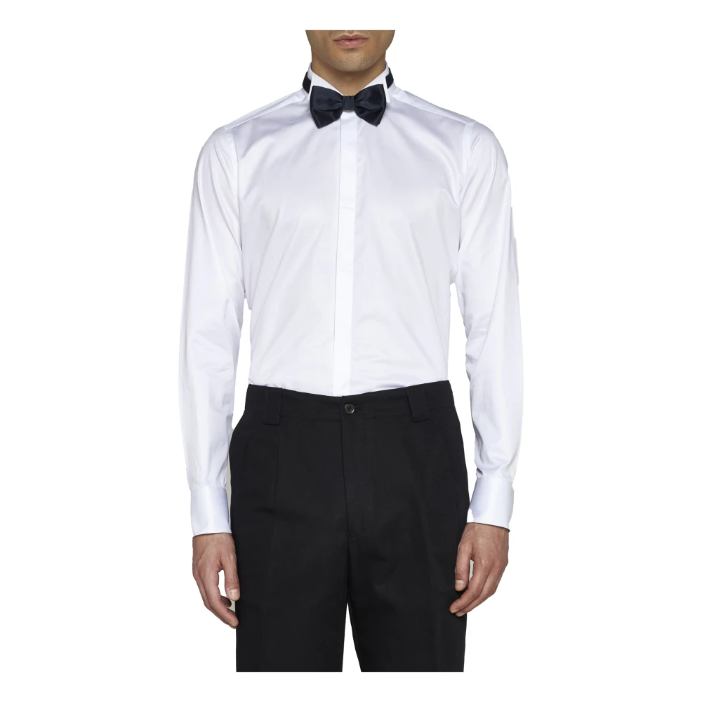 D4.0 Slim-Fit Wit Katoenen Overhemd White Heren