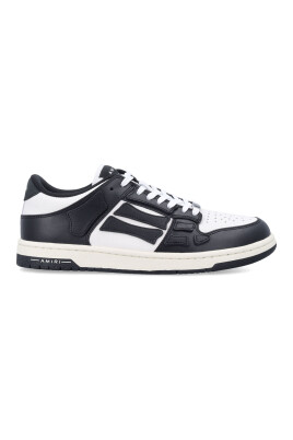 sneakers-noires-blanches-skel-top-low