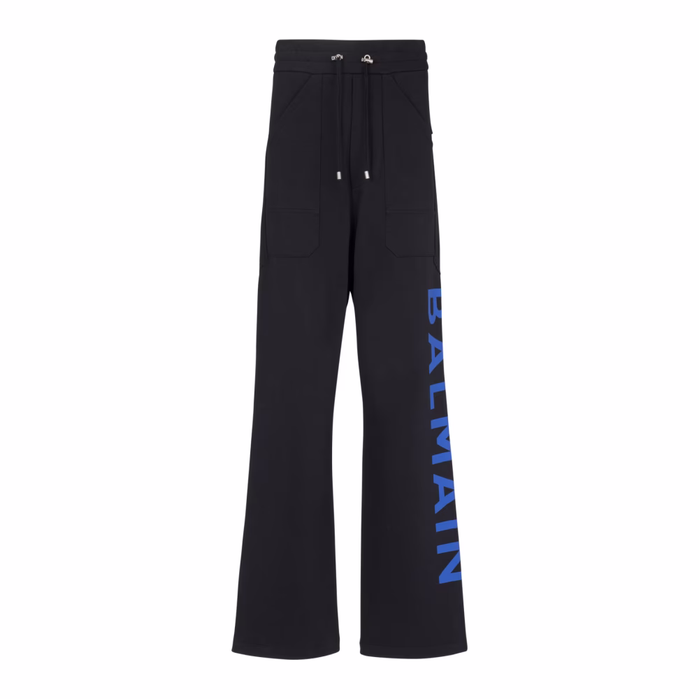 Jogging bottoms in eco-responsible cotton with logo