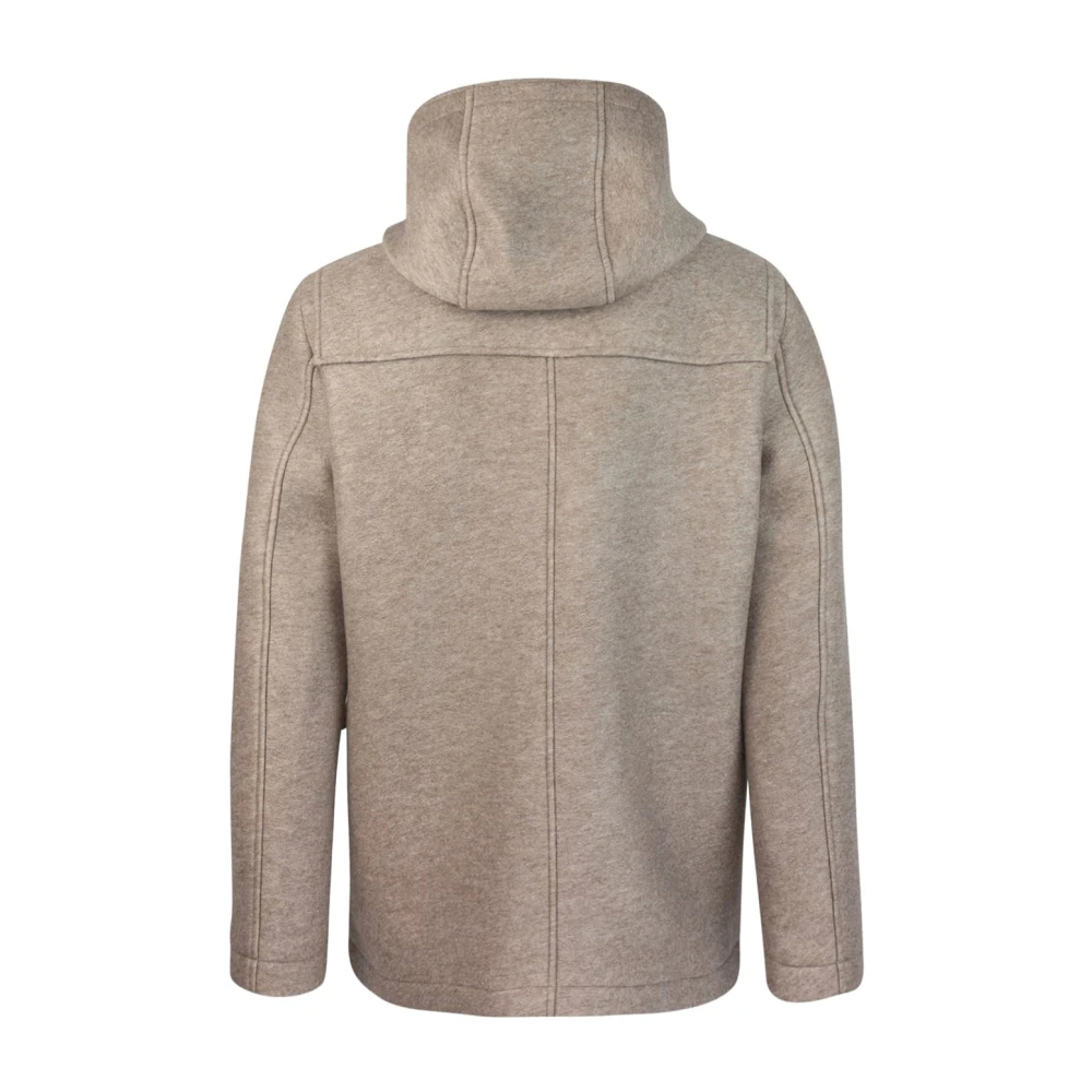 Manuel Ritz Beige Jas met Capuchon en Drukknoopsluiting Beige Heren