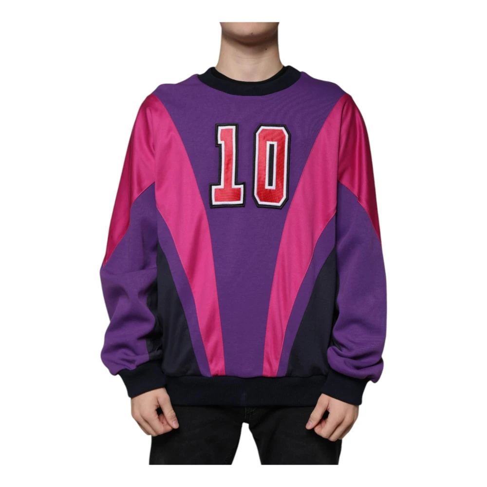 Dolce & Gabbana Multicolor Crew Neck Pullover Sweatshirt Multicolor Heren
