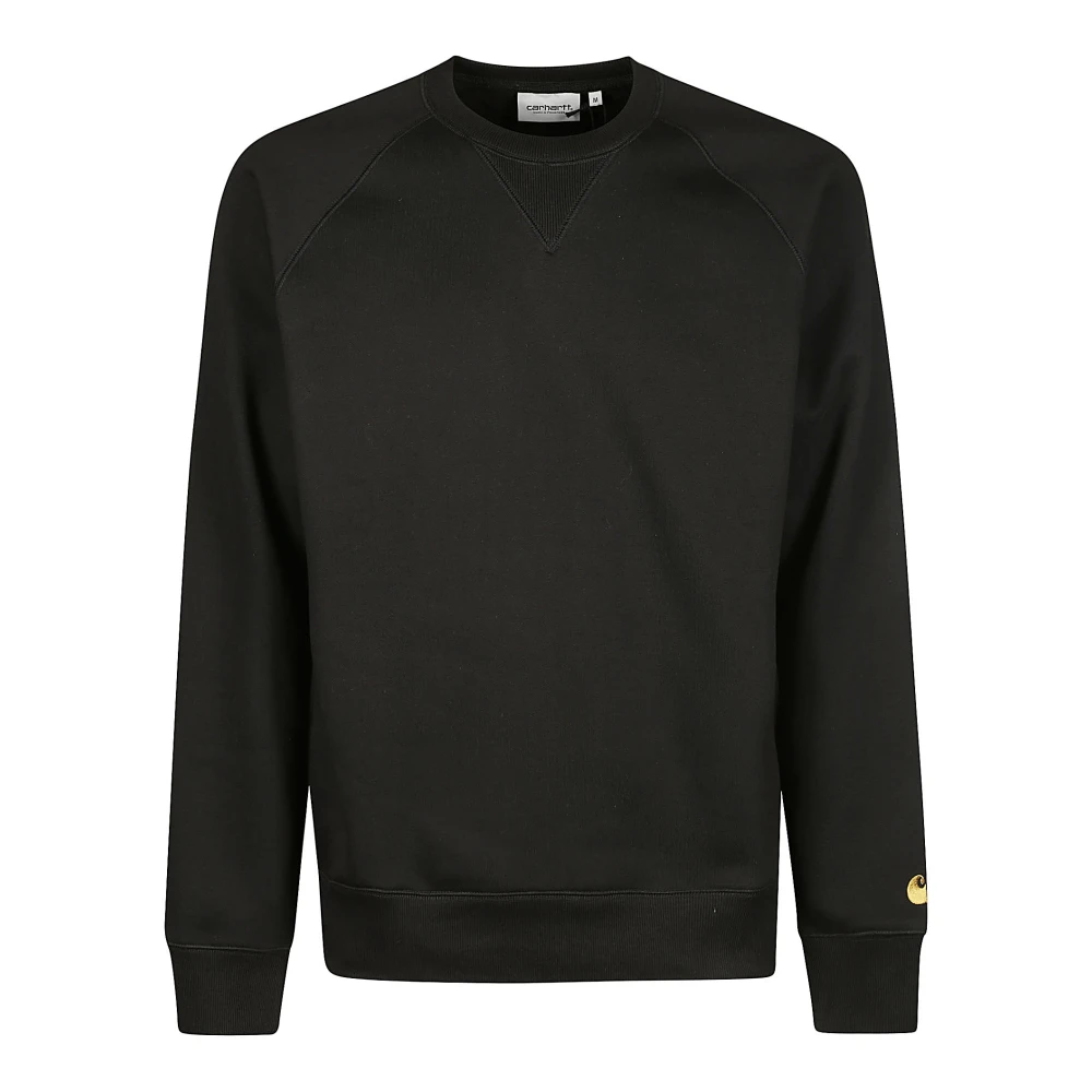 Carhartt WIP Lange Katoenen Sweatshirt Black Heren