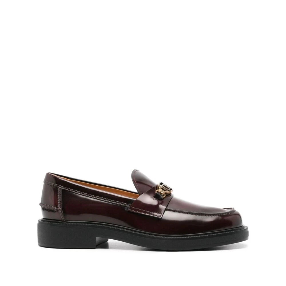 Tod's Women's Red Leather Slip-On Shoes - Loafers - 6 Uk - Shoes