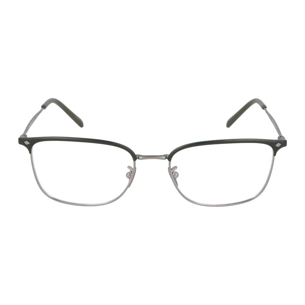 Ar i Rechthoekige stalen montuurbril Green Unisex