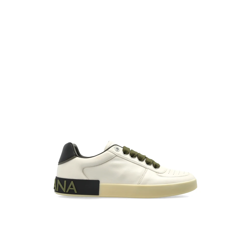 Dolce & Gabbana , Sneakers, Male, Beige, 6 Uk, Portofino Trainers