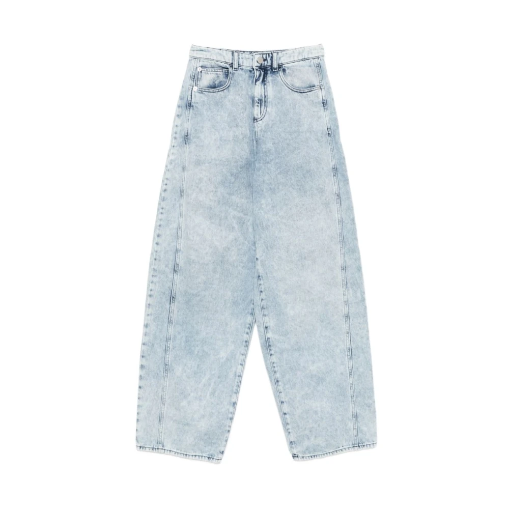 Emporio Armani Women's Blue Wide Jeans - Loose Fit Jeans - W29 - Jeans