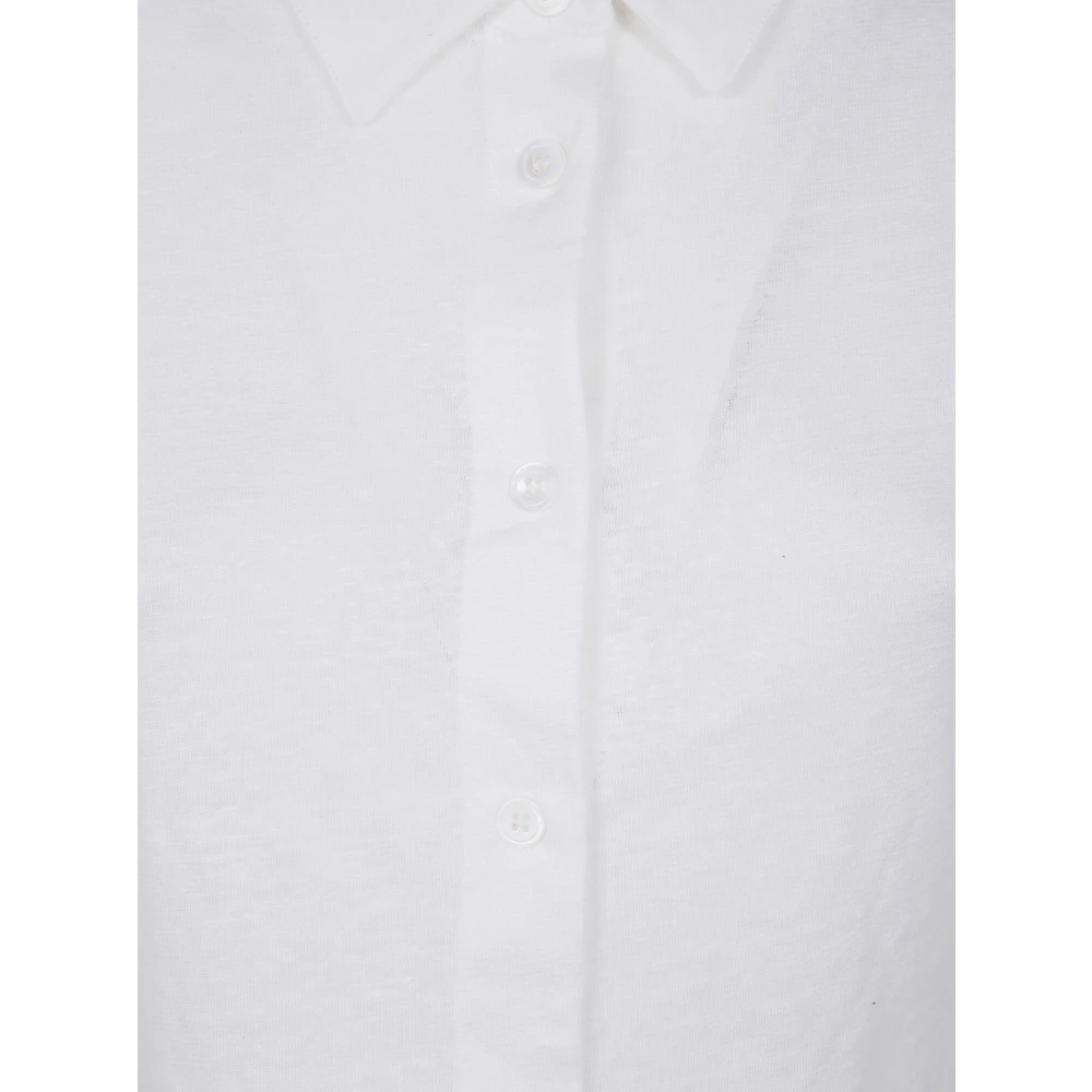 majestic filatures Casual Katoenen Overhemd voor Mannen White Dames