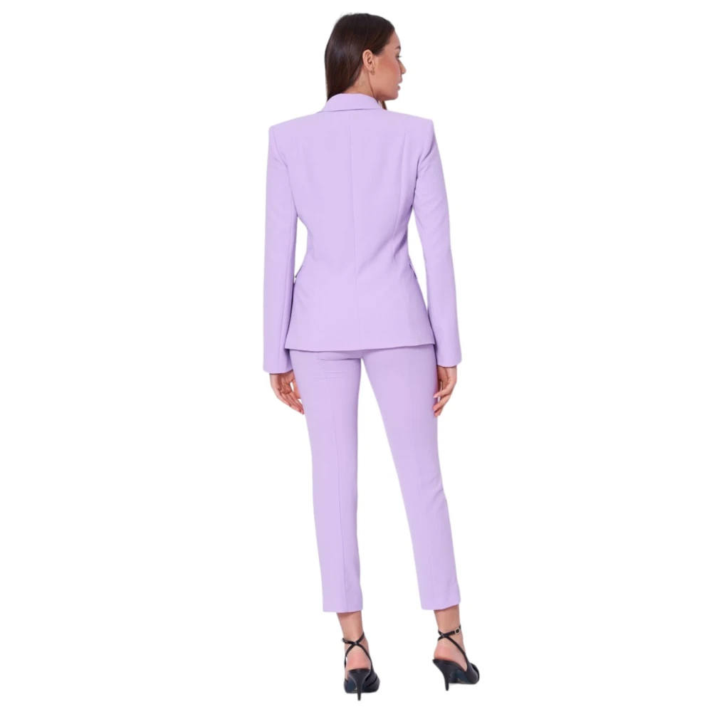 PATRIZIA PEPE Slim-fit Trousers Purple Dames