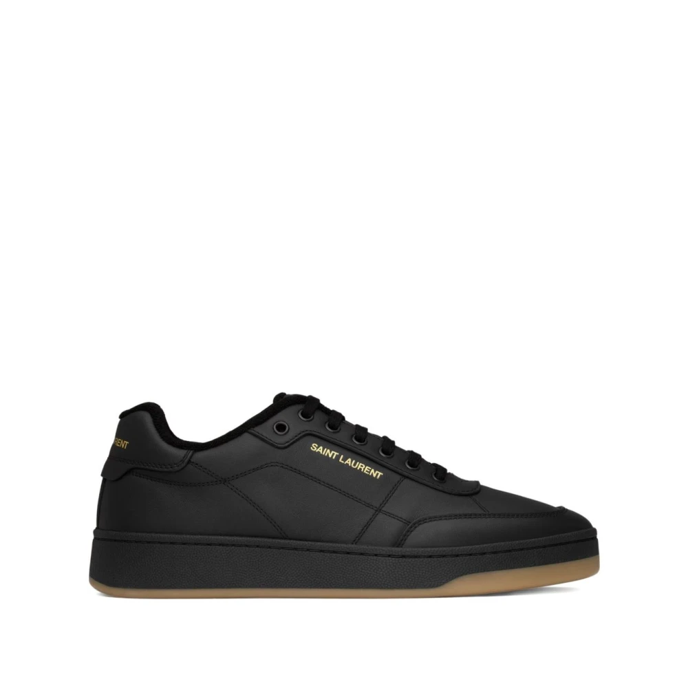 Saint Laurent Sl/61 Leather Sneakers Heren Schoenen Zwart