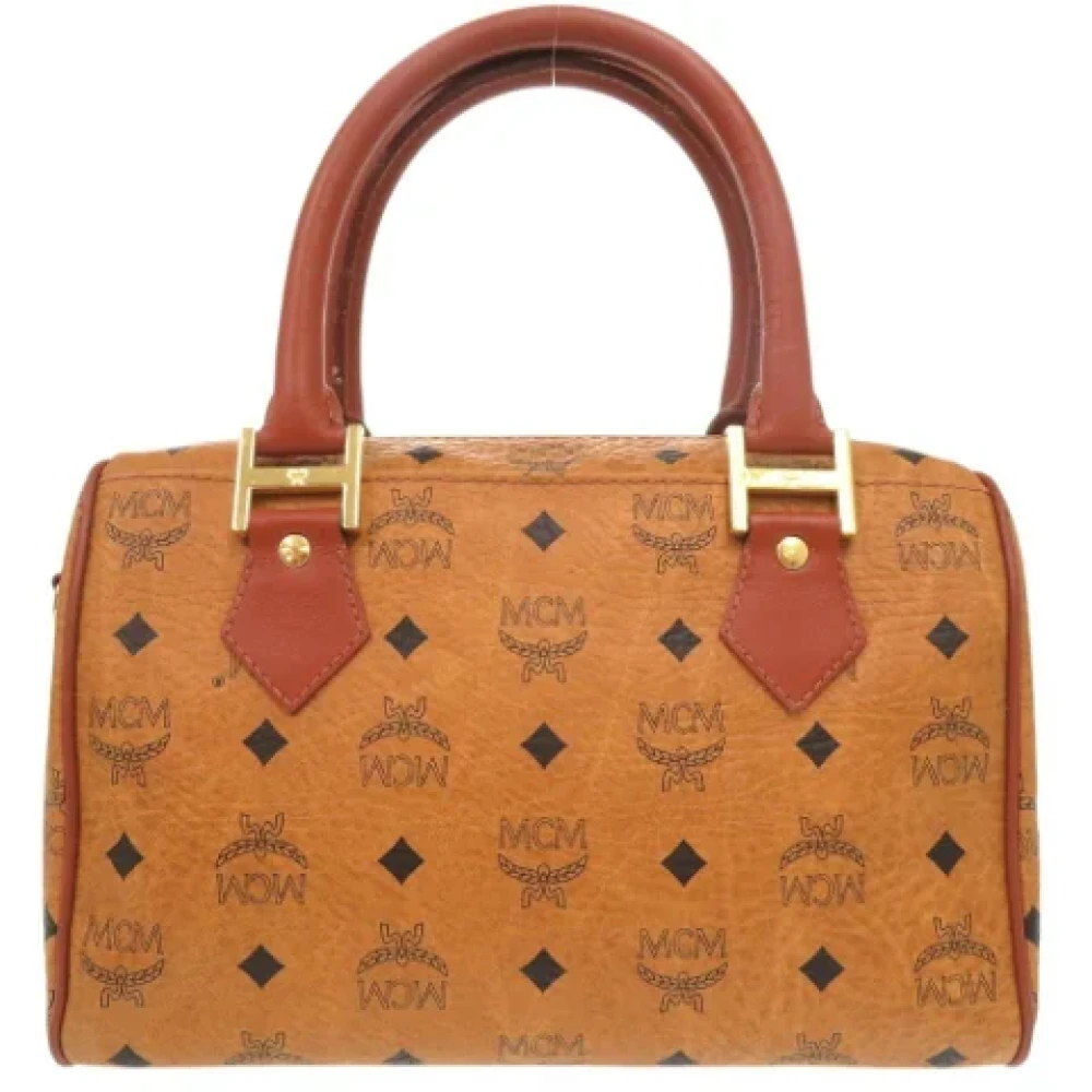 MCM Pre-owned Plastic handbags Brown Dames
