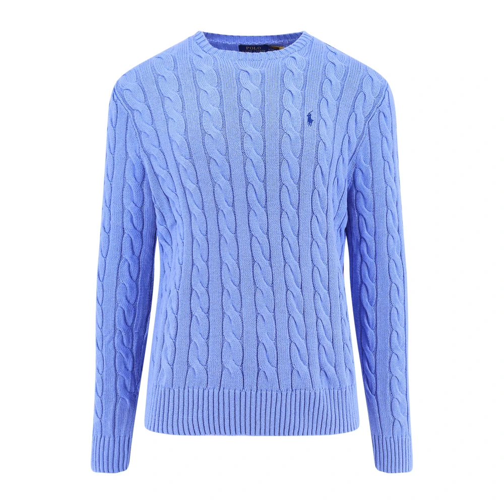 Polo Ralph Lauren Iconische Logo Katoenen Trui Blue Heren