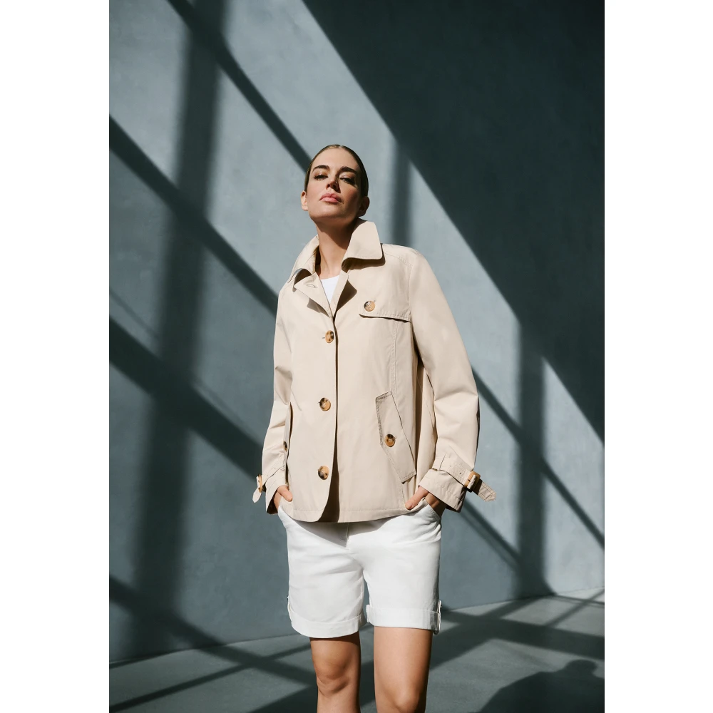 Betty Barclay Korte jas met kraag Beige Dames