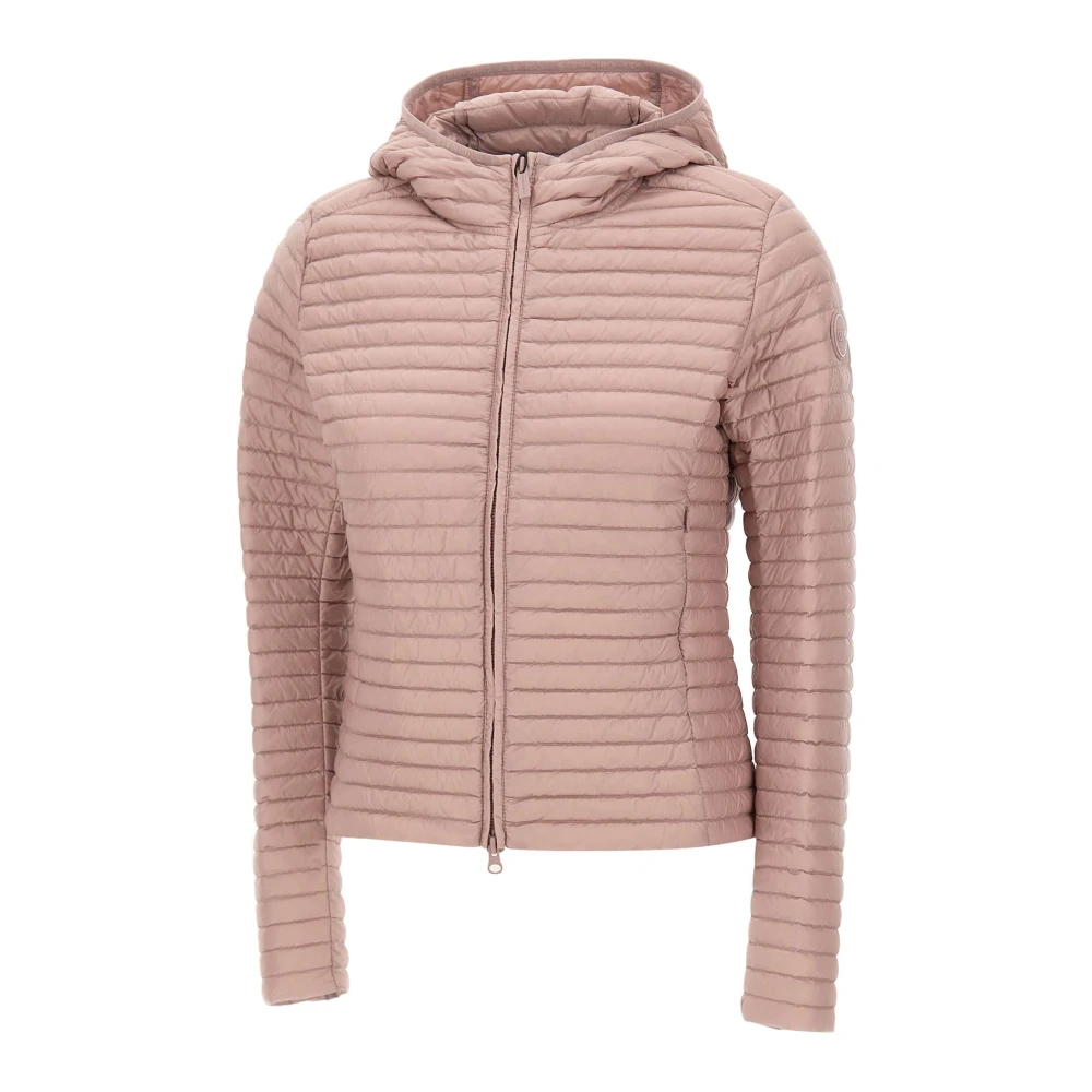 Colmar Women's Pink Down Jackets, S, Quilted Hooded Jacket