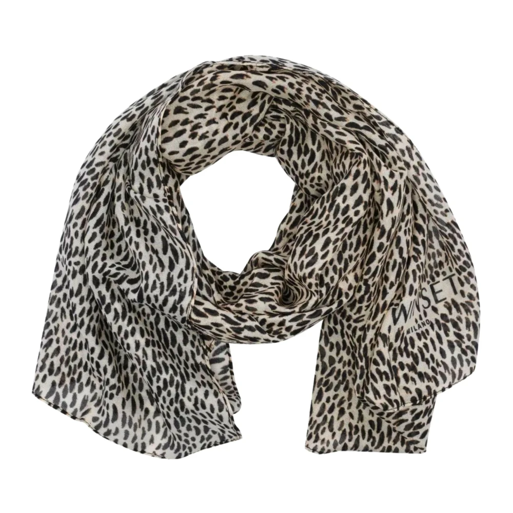 Twinset Bloemen Collectie Sjaal Brown Dames