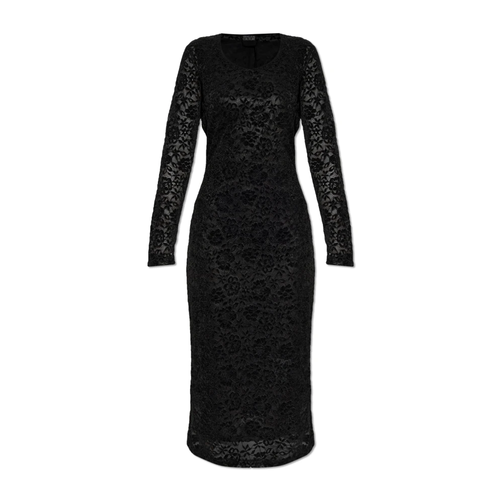 Versace Jeans Couture Femme Noir - Robe En Dentelle À Manches Longues - Robes - Taille: 34 Fr
