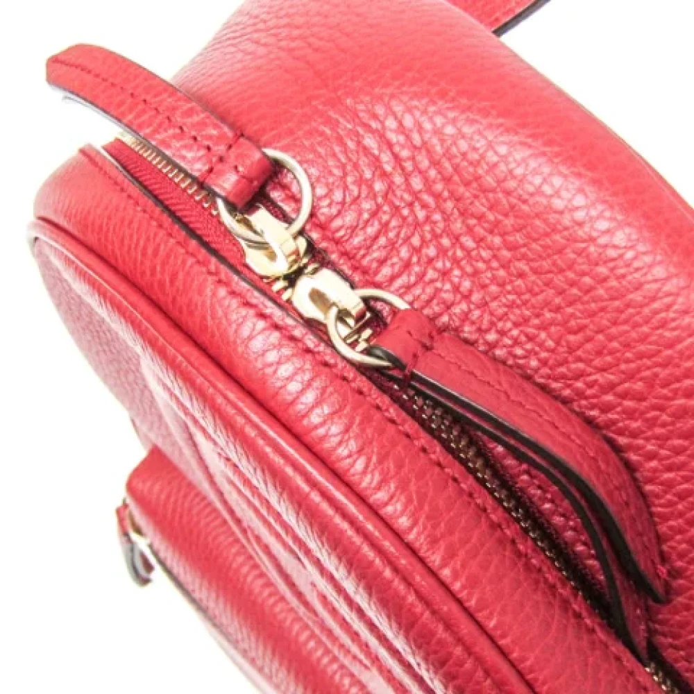 Gucci Vintage Pre-owned Leather gucci-bags Red Dames