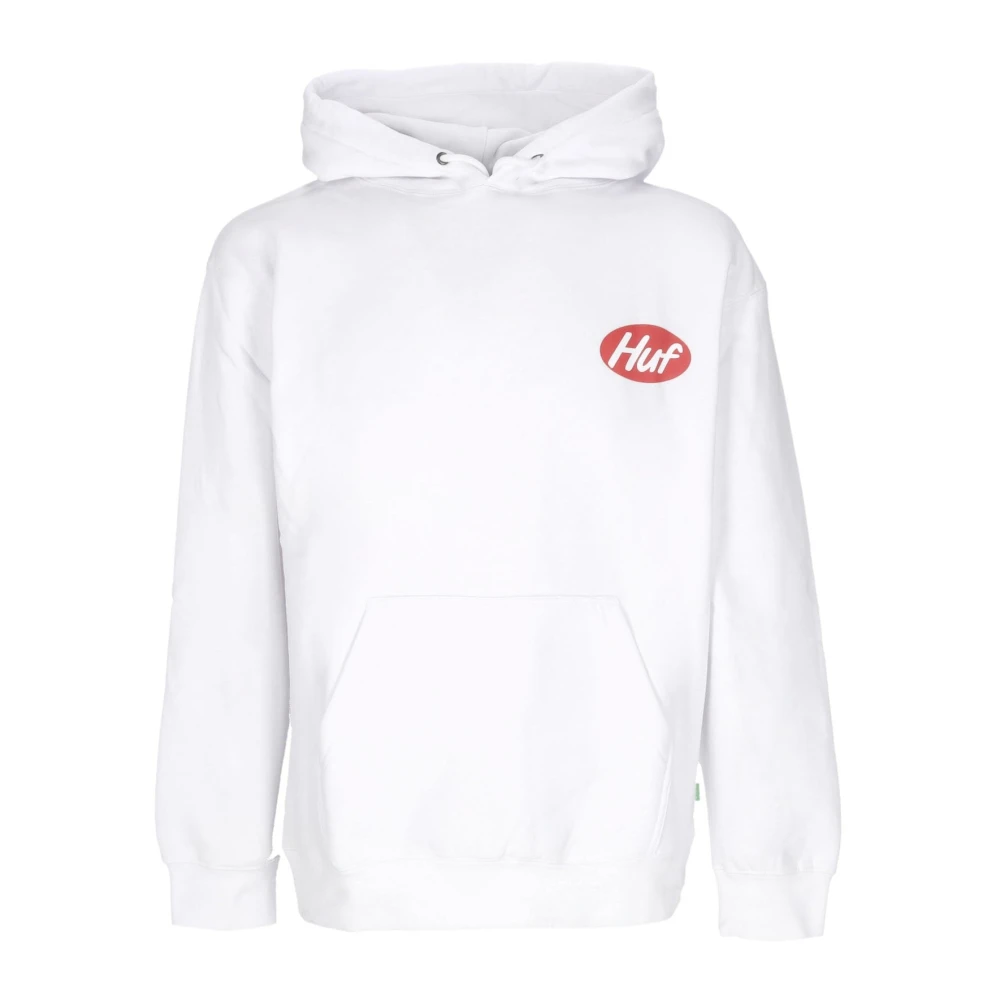 Huf Men's White Hoodies, L, Cereal Killer Hoodie Long Sleeve