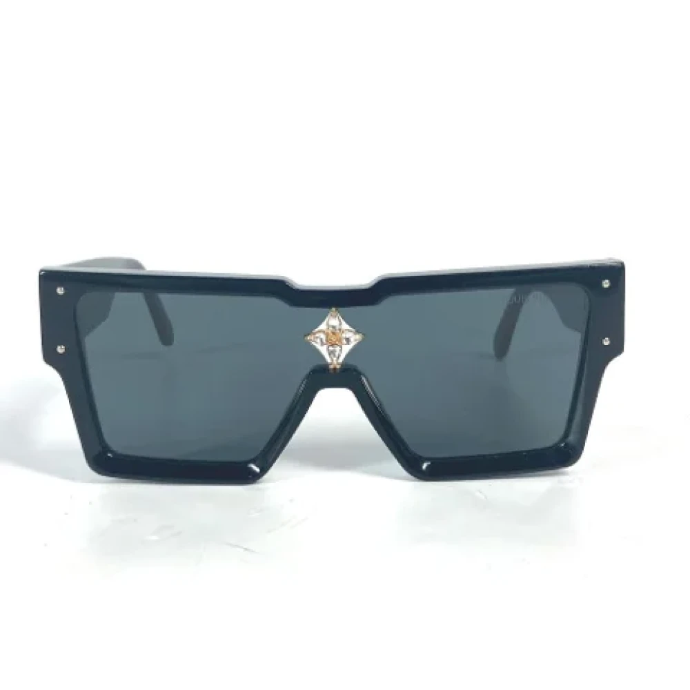 Louis Vuitton Vintage Pre-owned Fabric sunglasses Black Dames