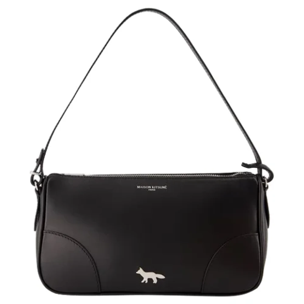Maison Kitsuné Leather shoulder-bags Black Dames