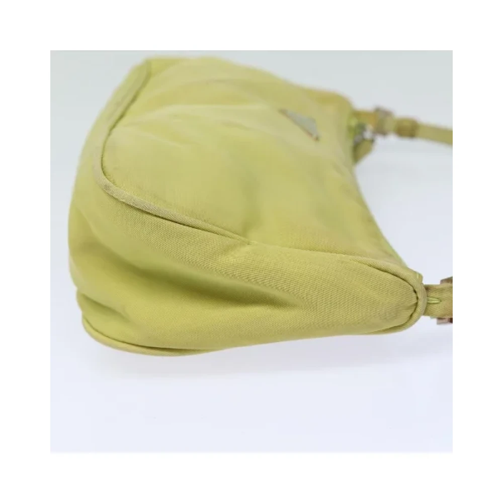 Prada Vintage Pre-owned Nylon prada-bags Yellow Dames