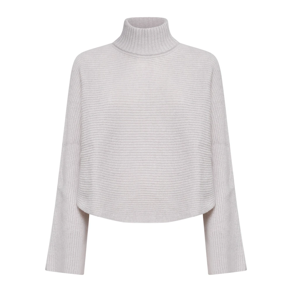 Alysi Women's Gray Turtlenecks, S, Grey Jumpers For