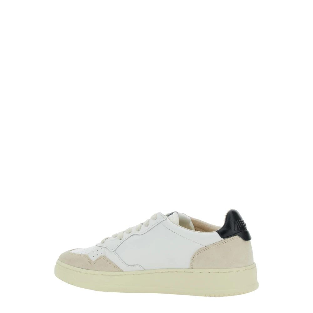 Autry Witte lage sneakers met beige suède White Heren