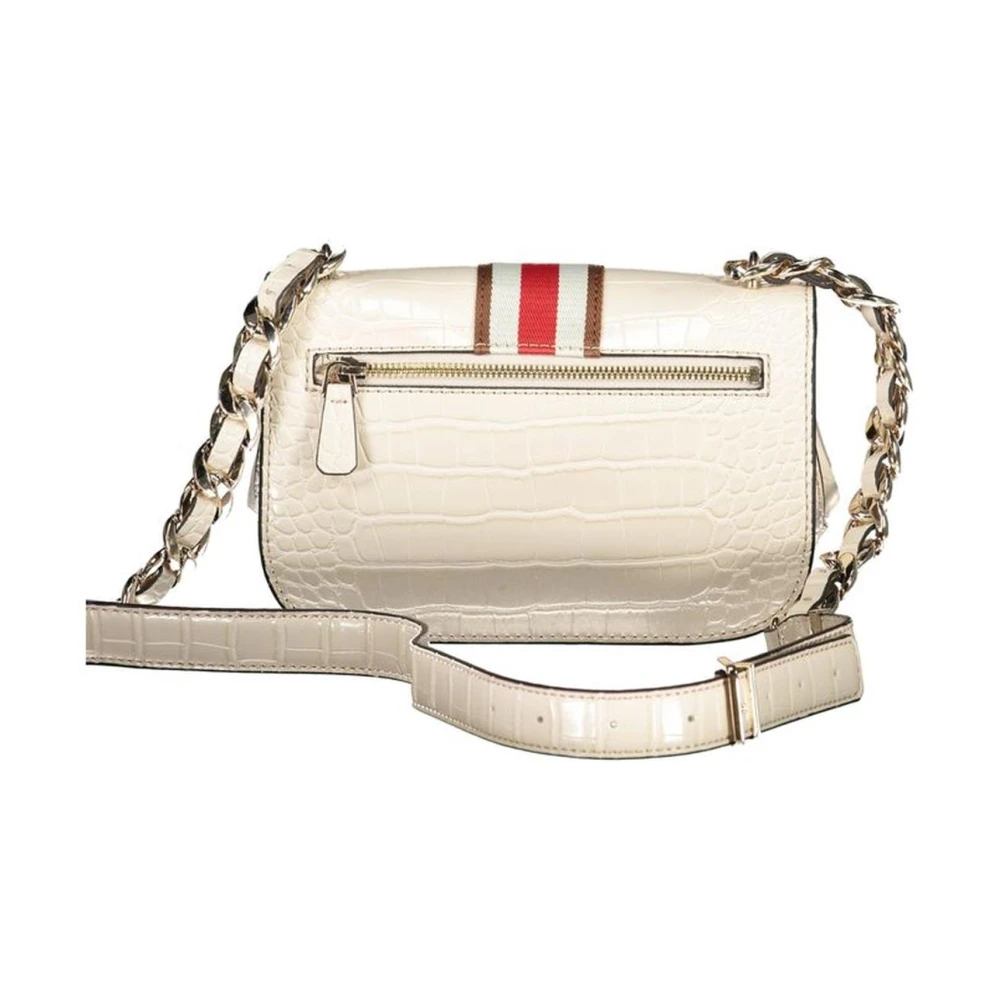 Guess Beige Schoudertas met Kettingriem Beige Dames