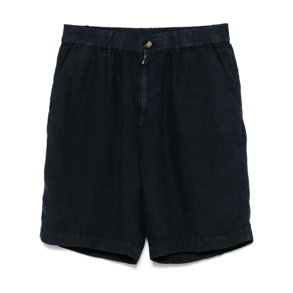 BRUNELLO CUCINELLI Blauwe Shorts voor Mannen Blue Heren