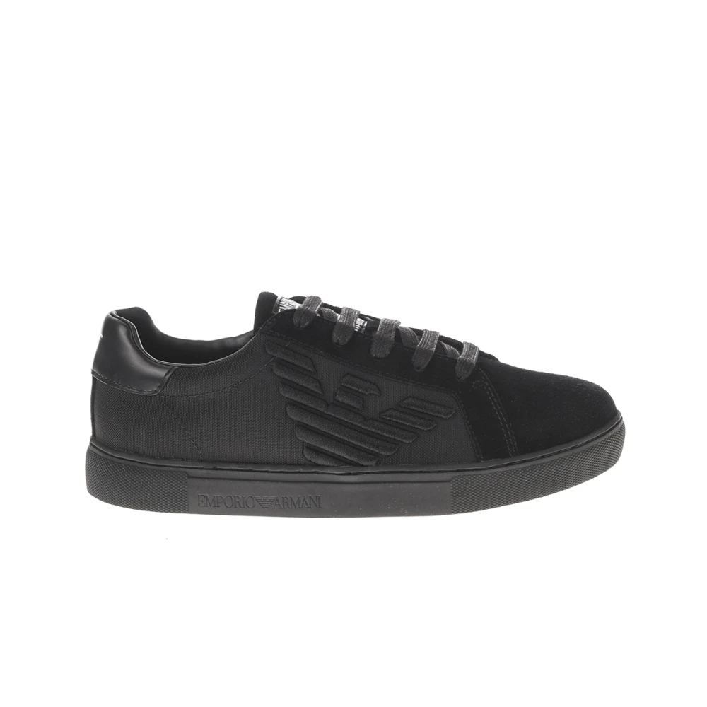 Emporio Armani Men's Black Trainers - Sneakers - 8 Uk - Shoes