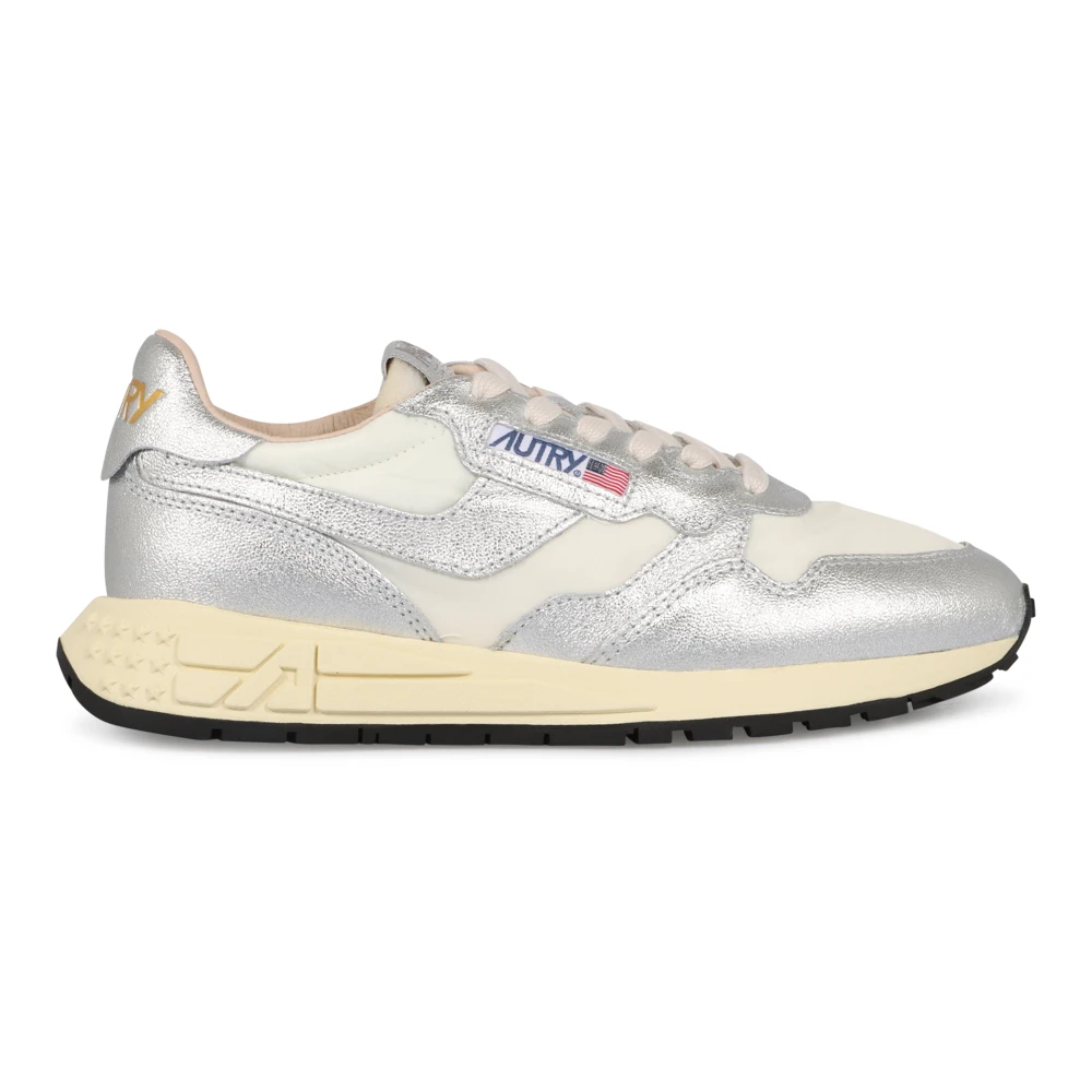 Autry Women's Gray Sneakers, 4 Uk, Reelwind Low Trainers