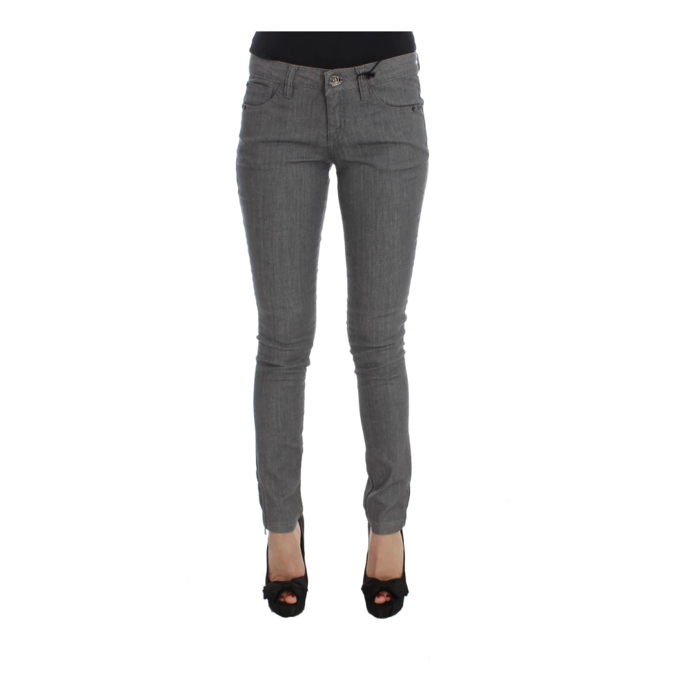 Costume National Women's Gray Slim Fit Jeans - Skinny Fit Jeans - W26- Jeans