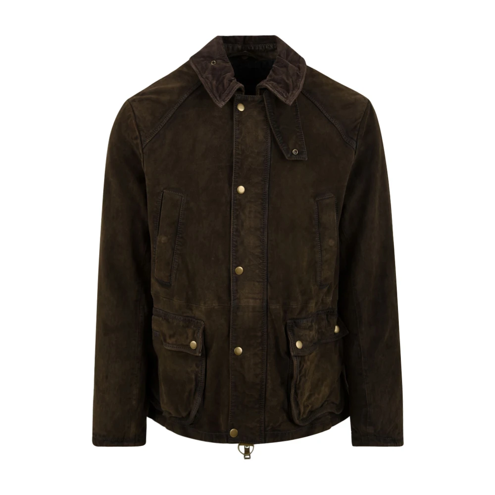 The Jack Leathers Balmoral Leren Jas Groen Brown Heren