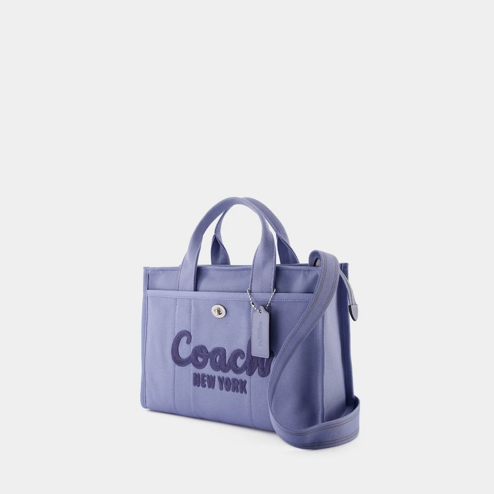 Coach Blauwe Katoenen Cargo Tote met Handvatten Blue Dames