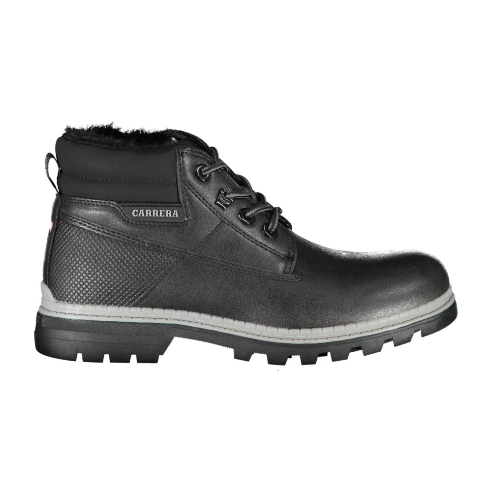 Carrera Women's Black Lace-Up Boot With Contrast Details