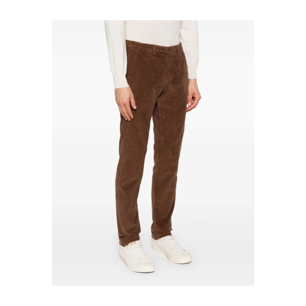 Briglia Moderne Slim-Fit Broeken voor Mannen Brown Heren