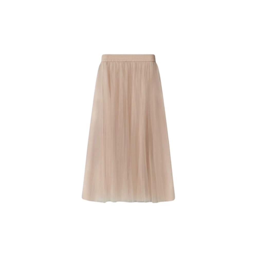 Fabiana Filippi Midi tule rok met elastische taille Pink Dames