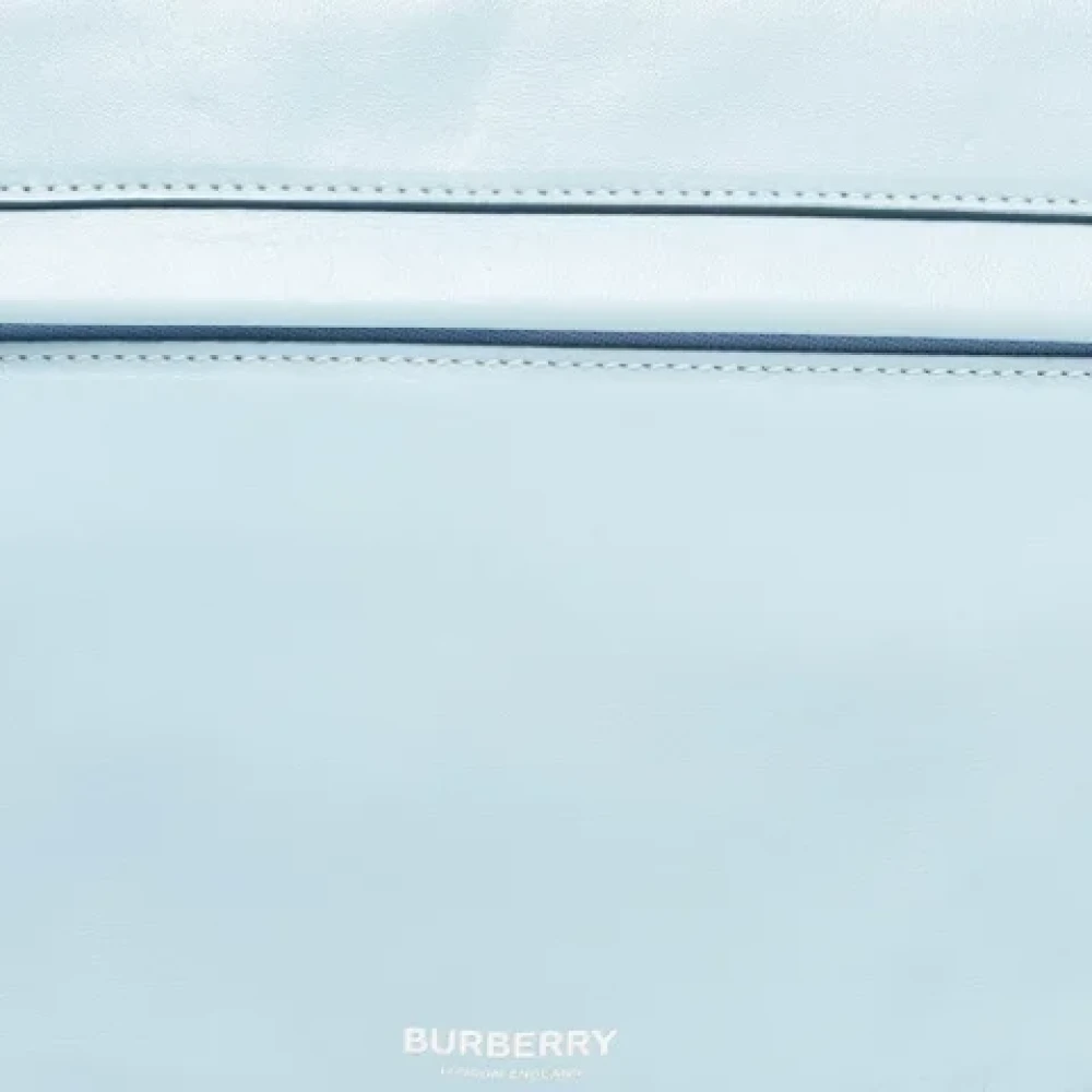 Burberry Vintage Pre-owned Leather shoulder-bags Blue Dames