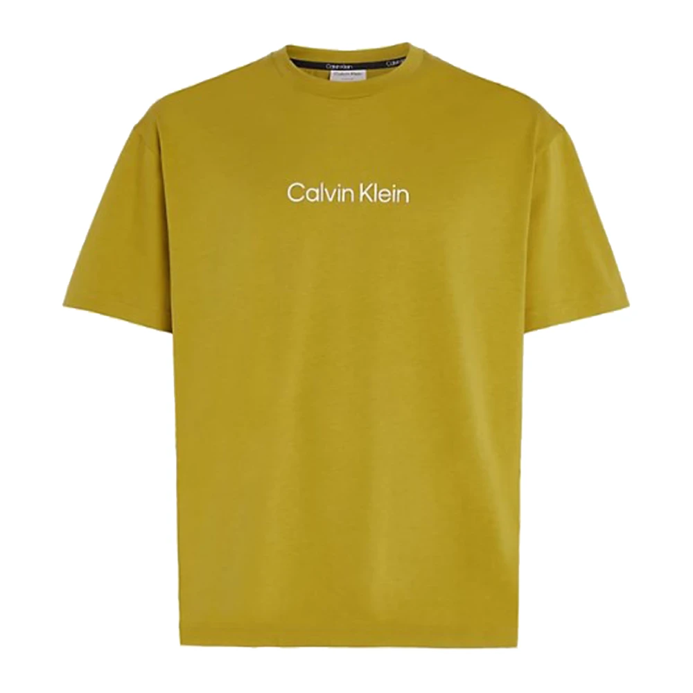 Calvin Klein Biologisch katoenen T-shirt Green Heren