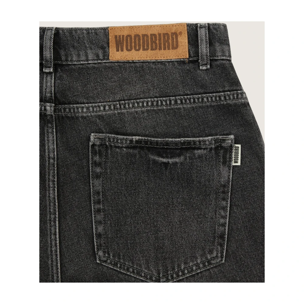 Woodbird Beton Jeans Black Heren