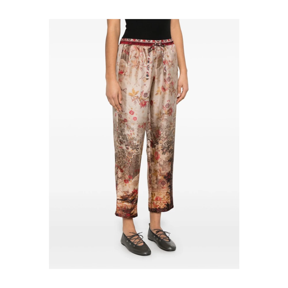 Pierre-Louis Mascia Bruine broek met elastische tailleband en zakken Brown Dames