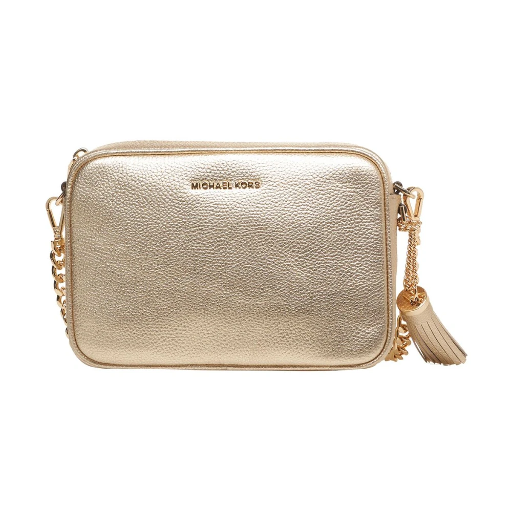 Michael Kors Gouden Schoudertas Ginny Yellow Dames