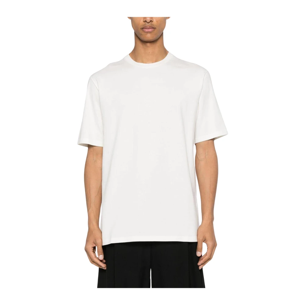 Jil Sander Homme Blanc Tops, Taille: S T-Shirt Graphique Oversize