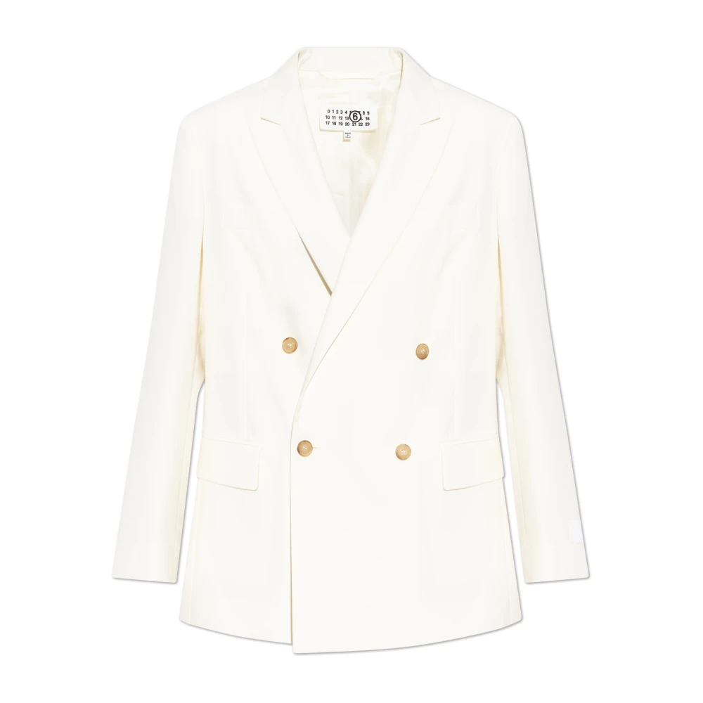 Mm6 Maison Margiela Damen Weiß Jacken, Sgröße: