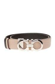 Reversible belt with logo