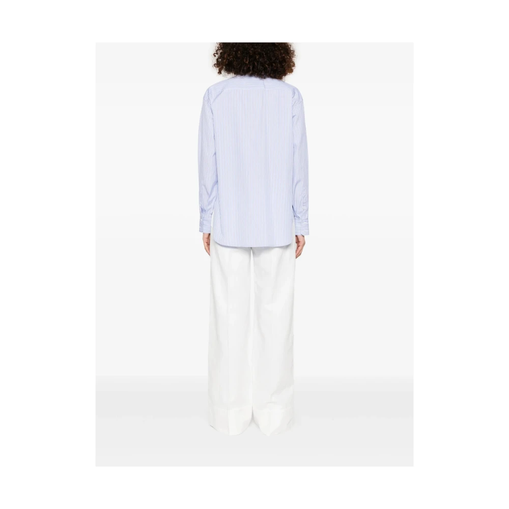 Seafarer Blauw Gestreepte Knoopshirt Blue Dames