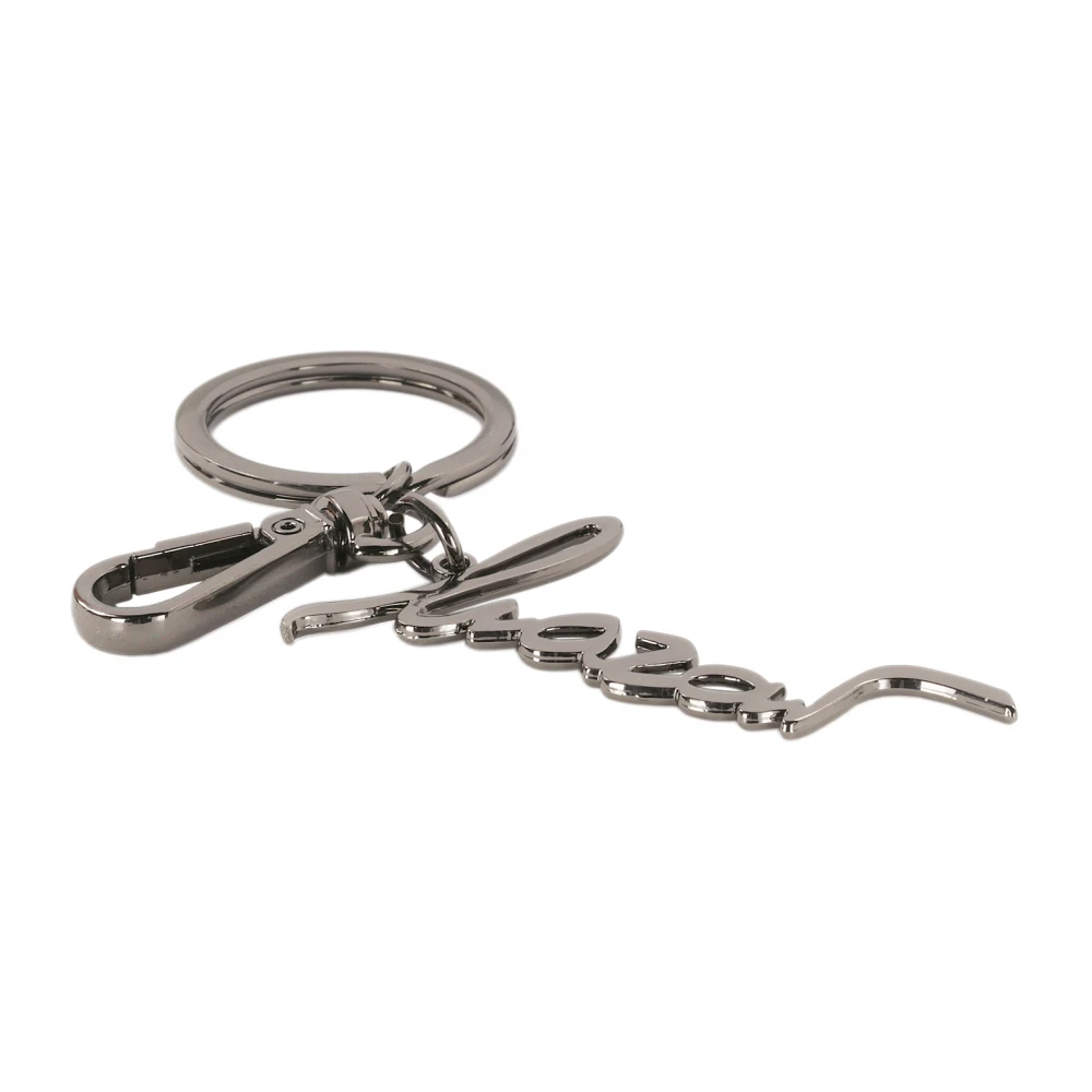 Kazar Zilveren sleutelhanger met ring en karabijnhaak Gray Dames