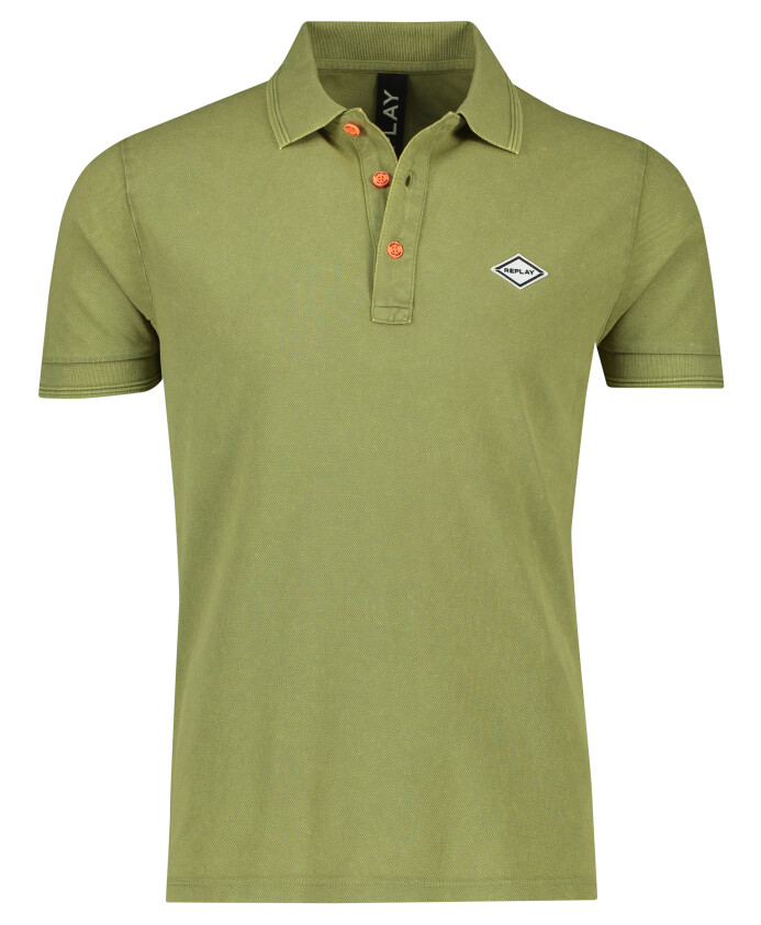 groen-poloshirt-met-korte-mouwen